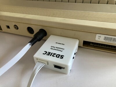 Commodore 64 MicroSD Card Reader (SD2IEC) Powered by Cassette Port