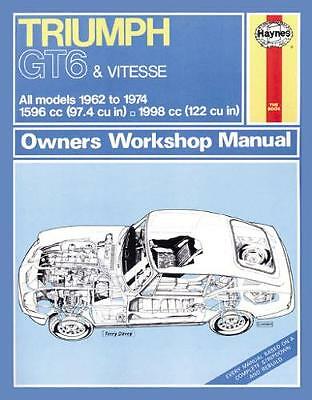 Triumph Gt6 & Vitesse Owners Workshop Manual, Like New Used, Free P&P in the UK - Afbeelding 1 van 1