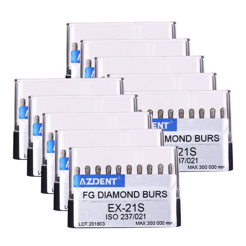 100pcs AZDENT Dental FG Super Coarse Diamond Burs for Fast High Speed Handpiece - Picture 12 of 45