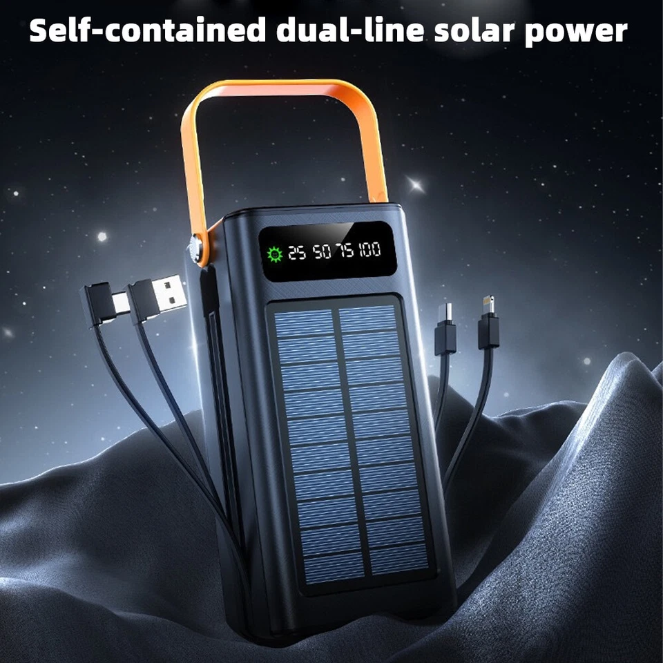 70000mAh Power Bank 100W Portable Charger 4 Ports Power Station with LED Light - Image 4 of 4