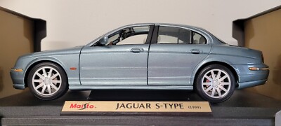 Maisto 1:18th Scale Jaguar S-Type 1999 Blue Boxed | eBay