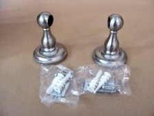 Pamex BC7-13800 Ventura Mounting Post for a 3/4" Round Bar, Satin Nickel