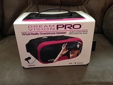 DREAM VISION PRO NIB VIRTUAL REALITY SMARTPHONE HEADSET BUILT IN CONTROL PAD & E