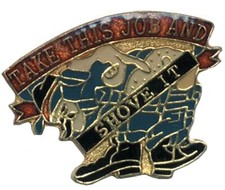Pack of 24 Take This Job And Shove It Bike Motorcycle Hat Cap Lapel Pin HP1682