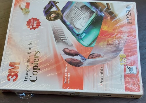 3M Transparency Film for Copier 120 Sheets PP2500 - NEW - Photo 3/3