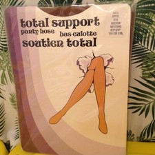 Vintage Pantyhose Quality Total Support Color Spice Size Medium BQ001