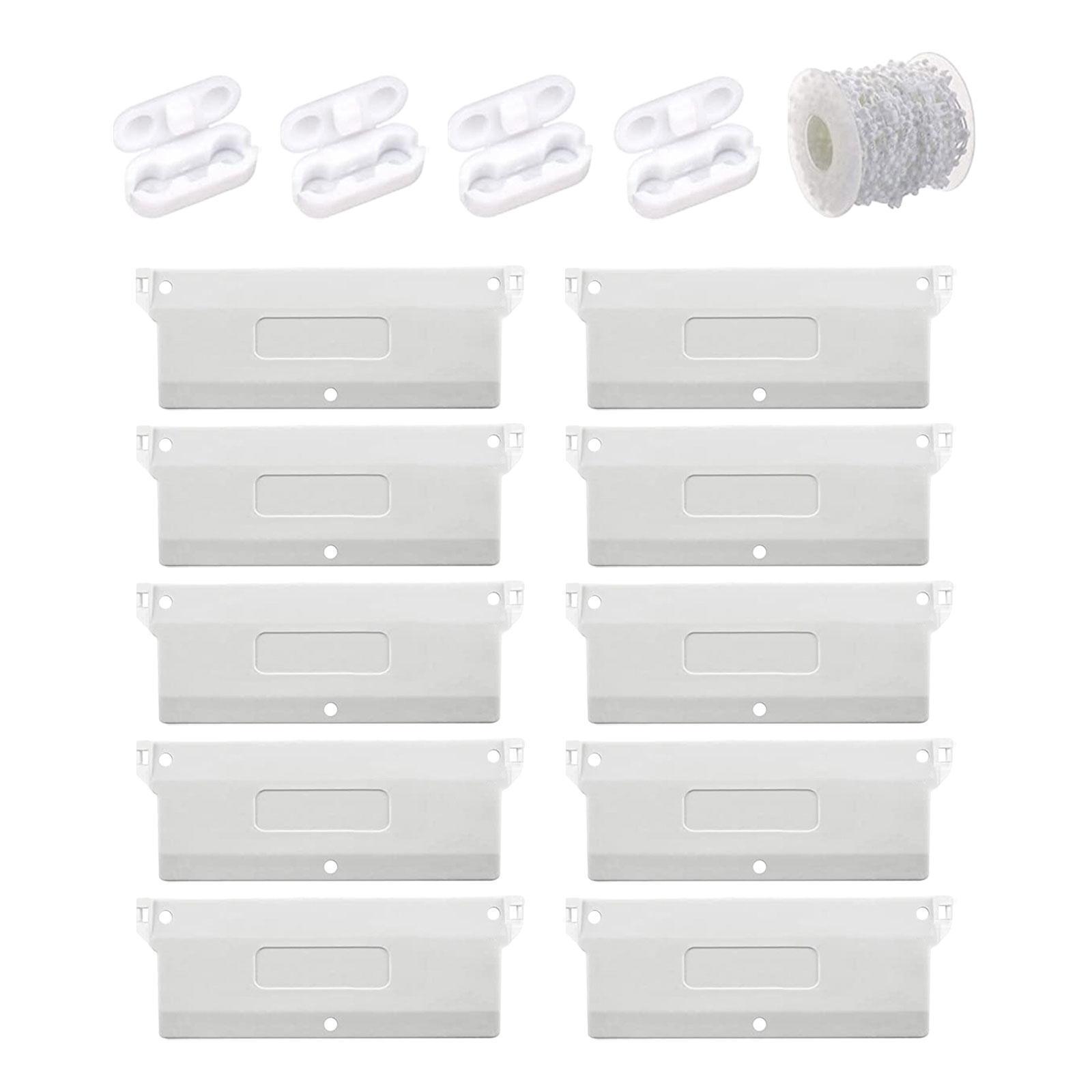 10-Pack Vertical Blind Repair Vane Savers – Metal Louver Replacement Clips, Easy Fix For Broken Blinds, No Tools Required
