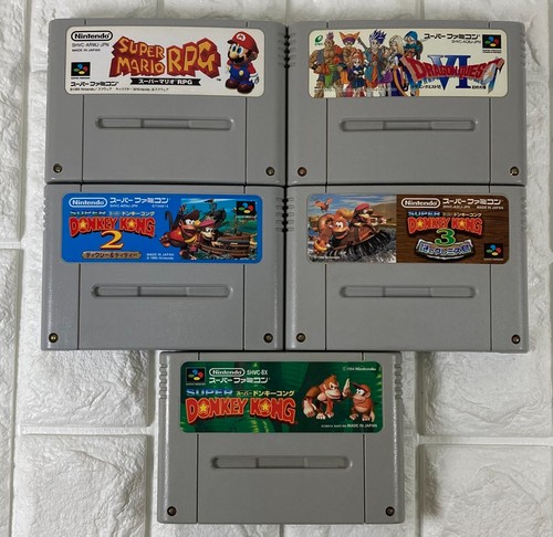 Nintendo Super Famicom console bundle with 5 games & cords Japan SFC - Picture 16 of 109
