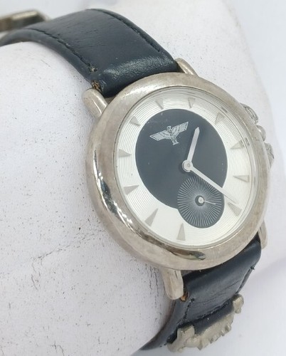 Vintage Boy London Watch Black Band Silver Case Seconds Subdial Kings Road Steph - Picture 21 of 22