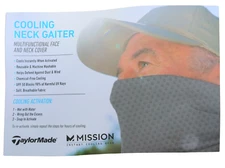 TaylorMade Cool Mission Gray Neck Gaiter – 10x21” All-Over Print