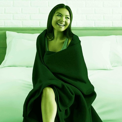 Luxus Einzelbett Größe Fleece Überwurf Mikrofaser Plüsch Winter Reise Decke Grün - Bild 5 von 6