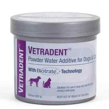 Dechra Vetradent Powder Water Additive for Dogs  Cats 10.6 oz 