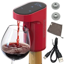 Rechargeable Electric Wine & Liquor Dispenser with Aerator Feature, Easy to Use