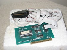 Vintage 8 Bit ISA Parallel Printer Interface Card w/Cable