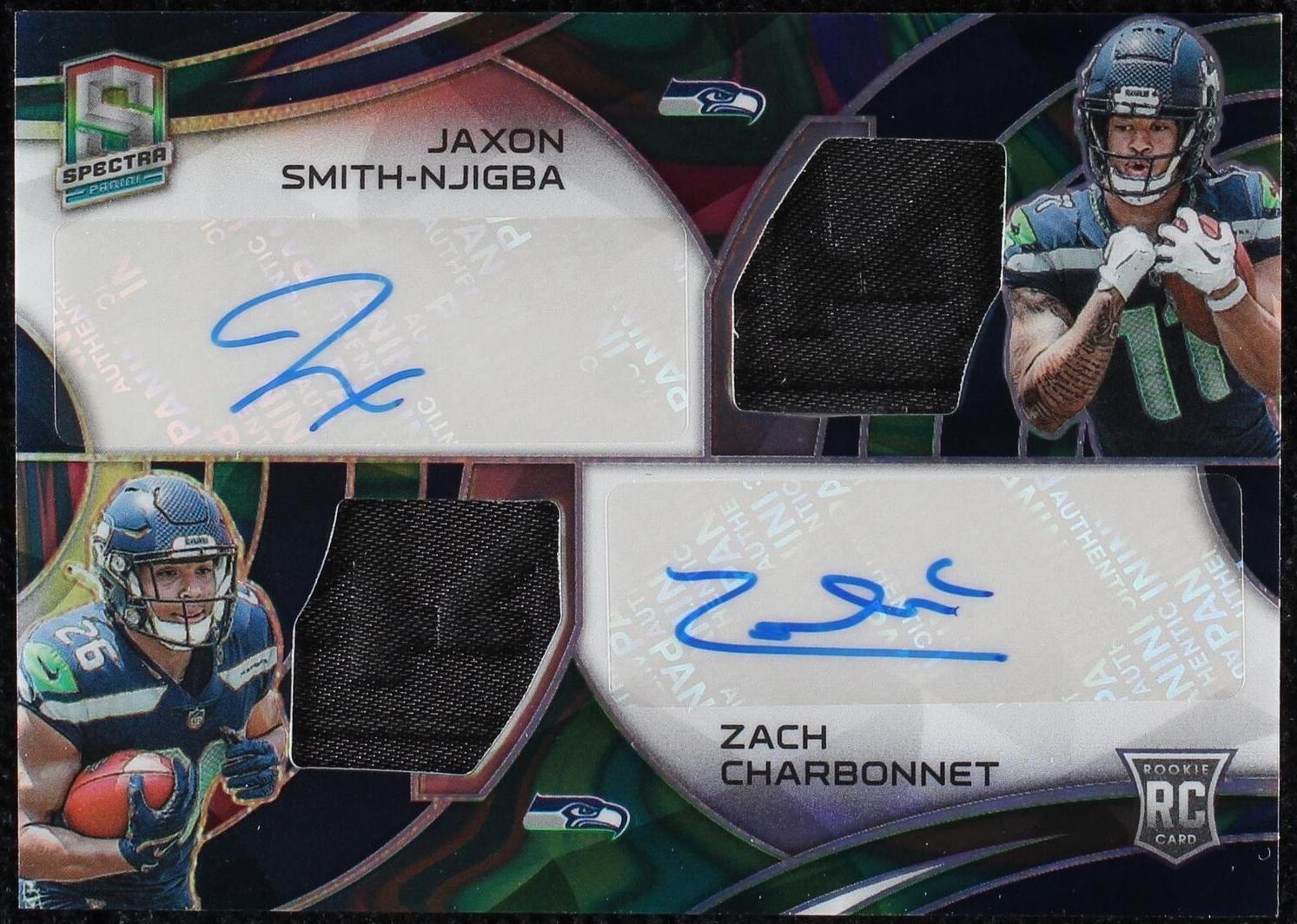 2023 Panini Spectra Jaxon Smith-Njigba Zach Charbonnet #DPA-NC for