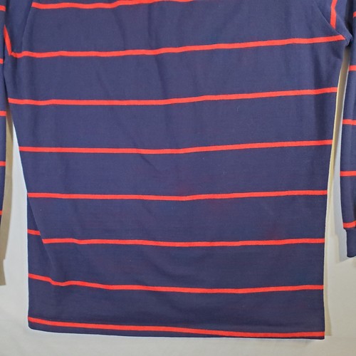 Campus Tall Man Blue Red Striped Made in USA VTG 70s - XL Polo Rugby Shirt Top - Picture 13 of 14