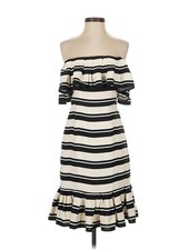 Halston Women Ivory Casual Dress 0