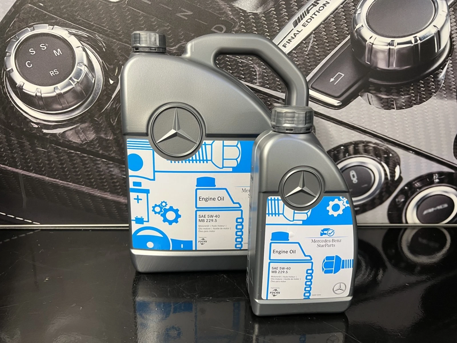 Mercedes-Benz エンジンオイル SAE 5W-40 6L 6L Genuine Mercedes-Benz 5W40 Fully Synthetic Petrol Engine Oil