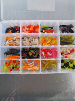 Forellen  Gummi Köder UL Gummis   Twister u a . - Bild 1 von 3