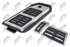 Fußstütze + Sport Pedale Edelstahl Automatik Schwarz für VW Touareg III CR7 17-