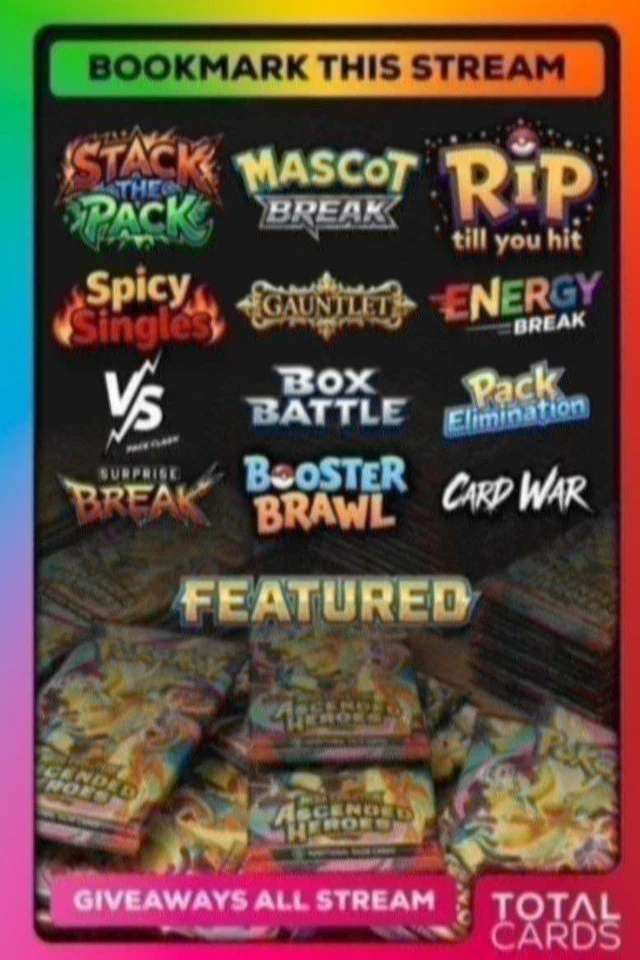 ⭐ Pokemon Cards ⭐ Rip'n'Ship with Carole. Breaks, Mystery Packs,  £1 Starts