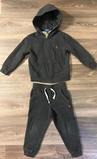 Polo Ralph Lauren Kids Hoodie And Pant Set Size 4 Dark Gray