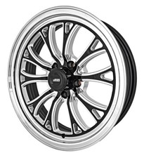 Jegs Ssr Spike Wheel Size 17 X 4.5 Polished Lip With Black Milled Spokes