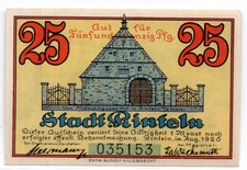 1920 Germany Rinteln Notgeld 25 Pfennig Note (3179)