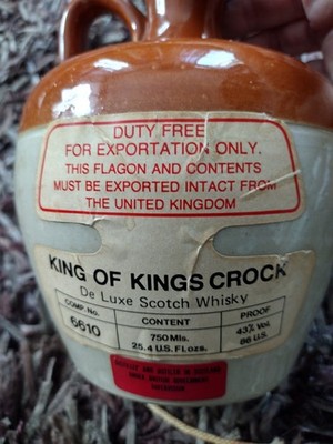 James Munro's King Of Kings Rare Old Scotch Whisky Bottle Scotland