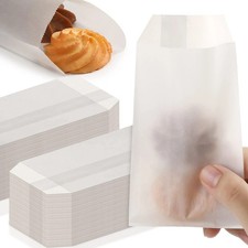 1000 Pcs Flat Glassine Bags Waxed Paper Cookie Sleeves 3x5.5 Translucent D5