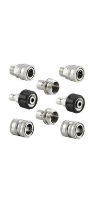 #ad Nitro Tech 8PC Pressure Washer Adapter Set Stainless Steel M22 14mm QC $34.99