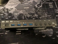 KCEVE KVM Switch 4x2 Dual Display DP + HD/USB...
