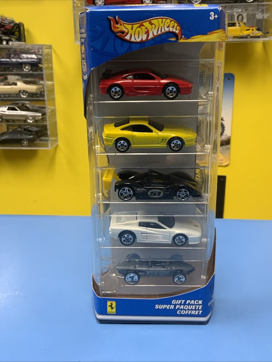 2003 HOT WHEELS VINTAGE 35th ANNIVERSARY 5 CAR FERRARI GIFT PACK