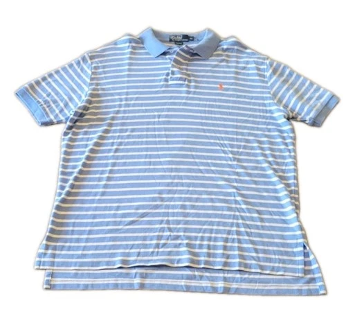 Polo Ralph Lauren Blue-and-White Striped Polo