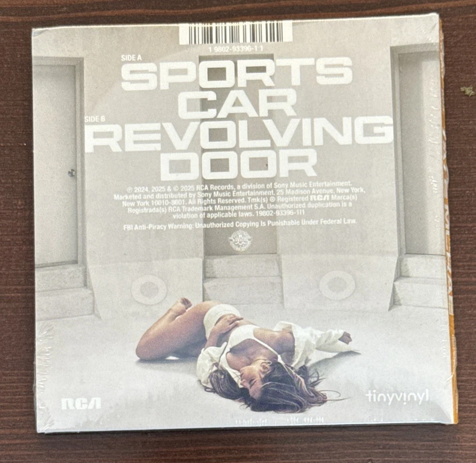 NEW Tate McRae: Sports Car / Revolving Door 4" Tiny Vinyl 2-Track Record - Image 2 of 3
