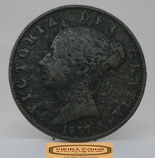 1857 Great Britain Half Penny - #C56194NQ