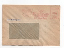 DDR Brief Absenderfreistempel Karl Marx Stadt 18.9.53 DHZ Kulturwaren Bürobedarf