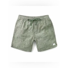 Katin Olive Green Linen-Blend Shorts Isaiah local  Short - 7” casual medium
