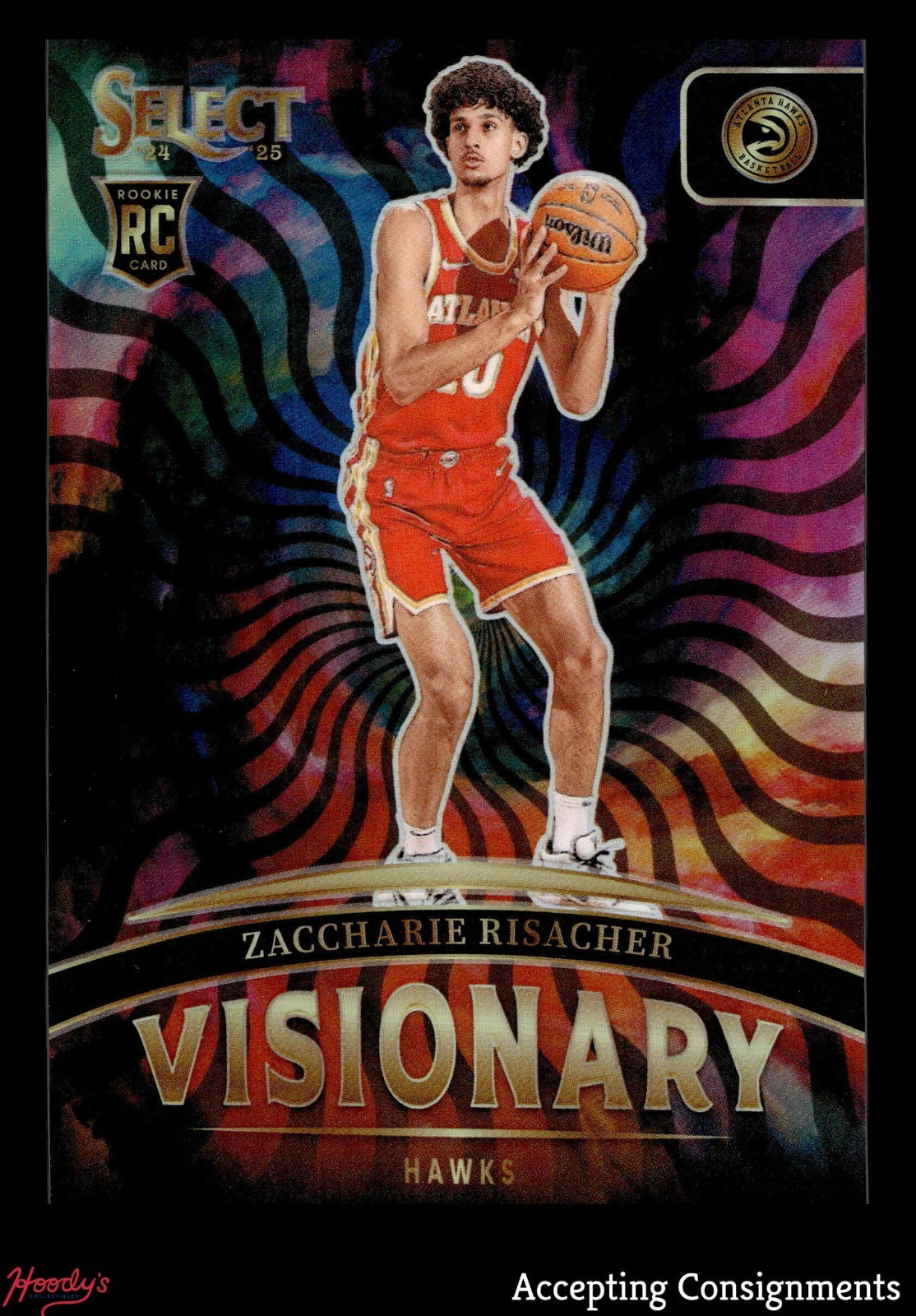 2024-25 Select Visionary #17 Zaccharie Risacher RC ROOKIE SP HAWKS