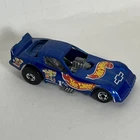 Vtg 1977 Hot Wheels Pontiac Firebird Funny Car Blue Chevy Logo