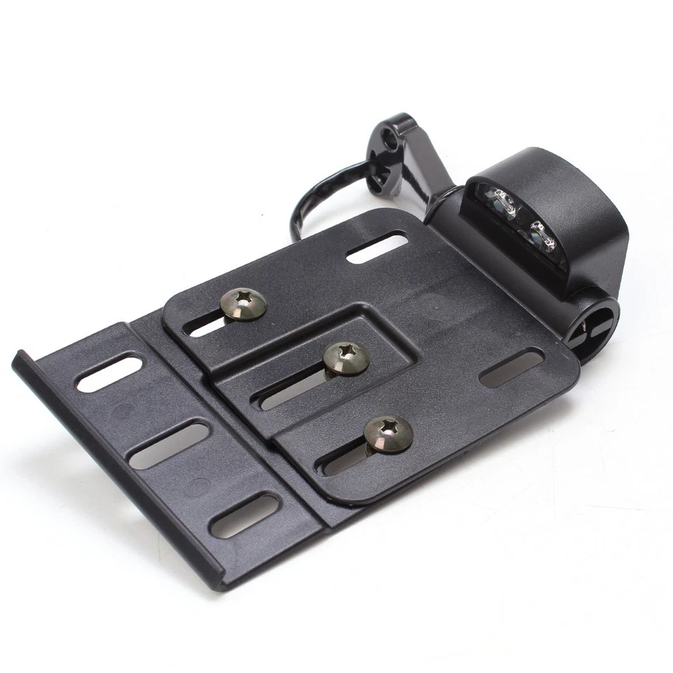 Telescopic Folding LED Side Mount License Plate Bracket For Harley Sportster XL Foto 2 de 4