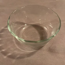 Vintage Pyrex J-68 Clear Glass Custard Prep Bowl 6 oz Corning USA Mid Century