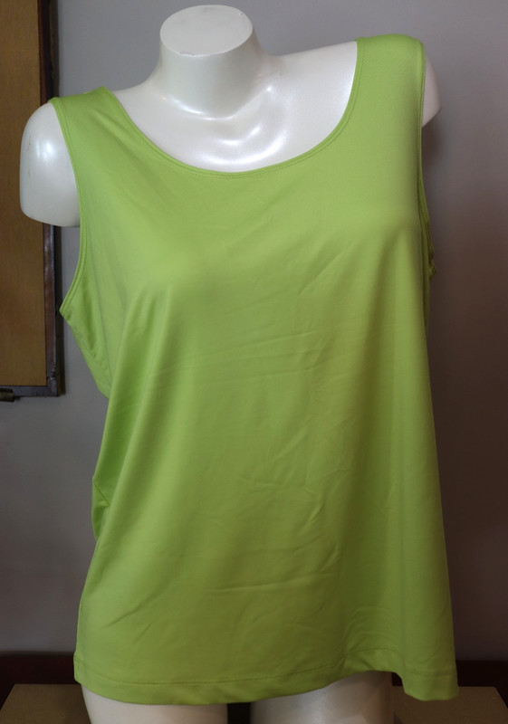 Womens Chicos Sleeveless Green Tank Top Size 3