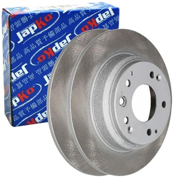 2X Japko Bremsscheiben 281,6Mm Voll Hinten Passend FüR Honda Legend Shuttle |-image
