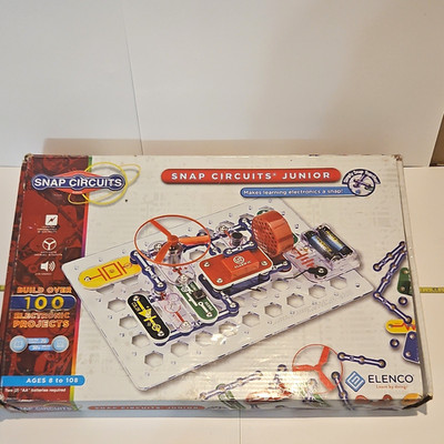 Elenco Snap Circuits Junior SC-100 Electronic Learning Kit Builds 100+ Projects