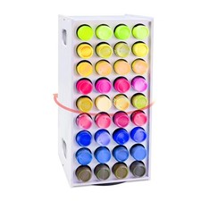Acrylic Paint Organizer, 2 oz Craft Paint Holder Rack with 72 Holes, 360 S