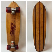 Nice! True Vintage 1970's Hobie Weaver Woody Skateboard Super Clean Barn Find