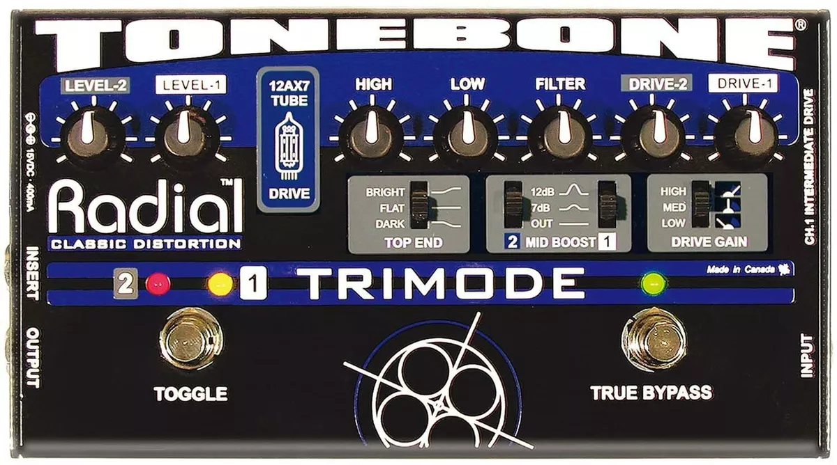 New Radial 2CH Tube Distortion Tonebone Trimode Effector From Japan