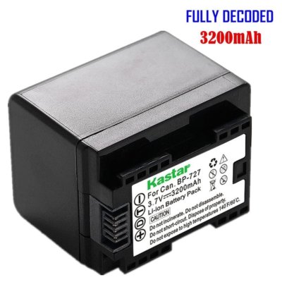 Kastar BP-727 Battery for Canon VIXIA HF R60 R62 R300 R400 R500