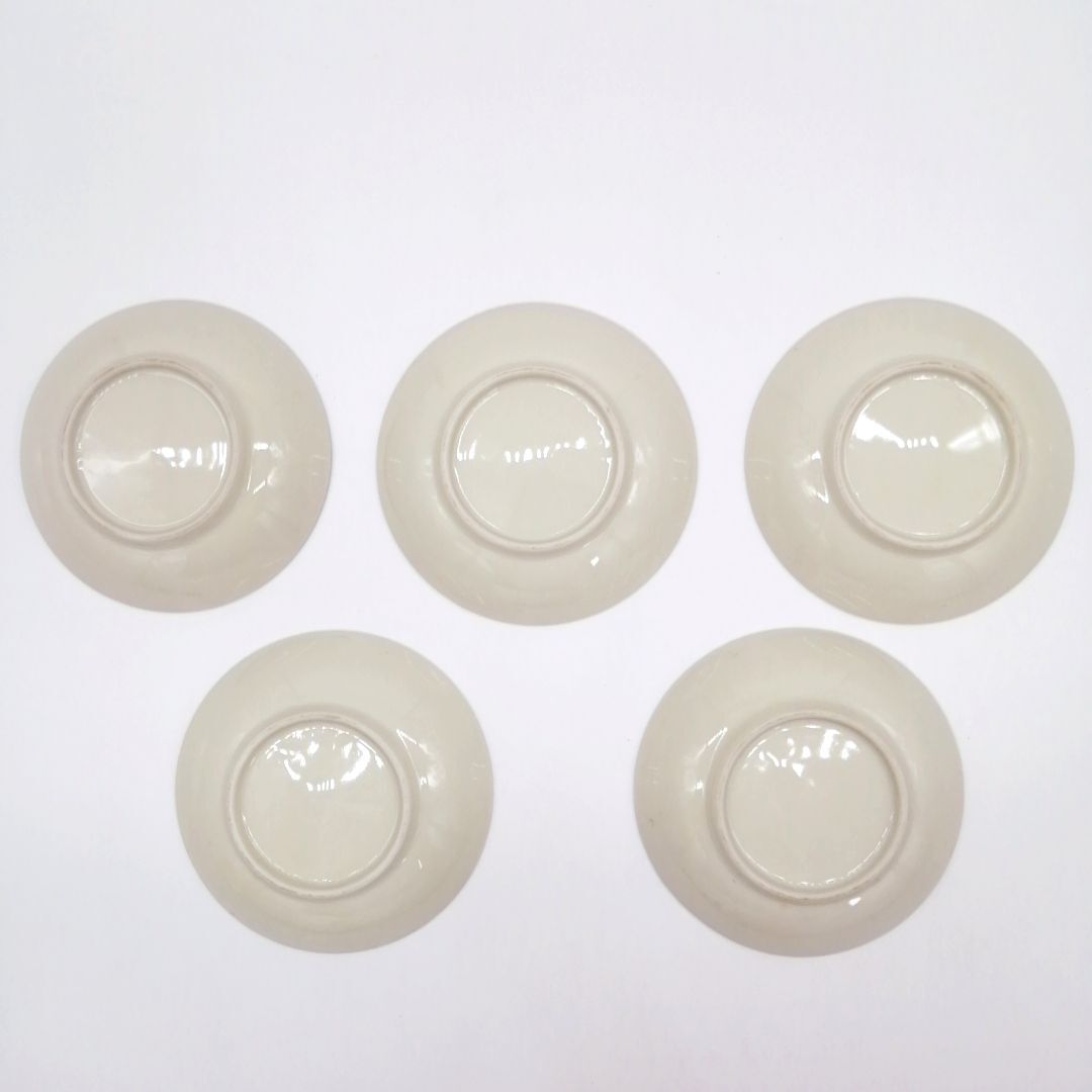 Japanese Pottery Side Plate Small Dish KOZARA Vintage 5-piece Set